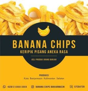 ide desain kemasan keripik pisang