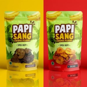 ide desain kemasan keripik pisang