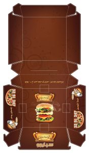 desain kemasan burger