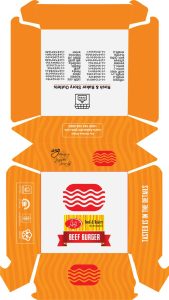 desain kemasan burger
