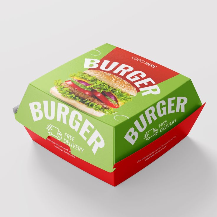 desain kemasan burger