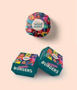 desain kemasan burger