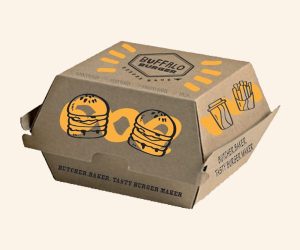 desain kemasan burger