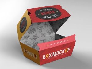 desain kemasan burger