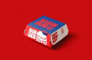 desain kemasan burger