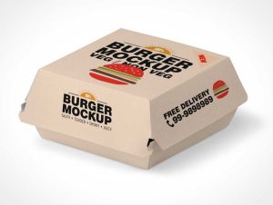 desain kemasan burger
