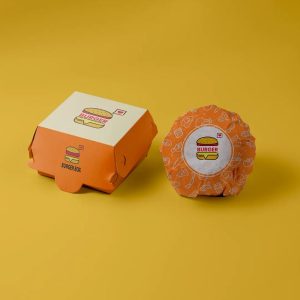 desain kemasan burger