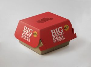 desain kemasan burger