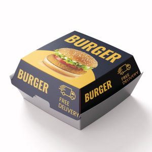 desain kemasan burger