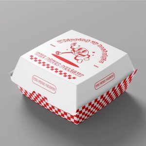 desain kemasan burger
