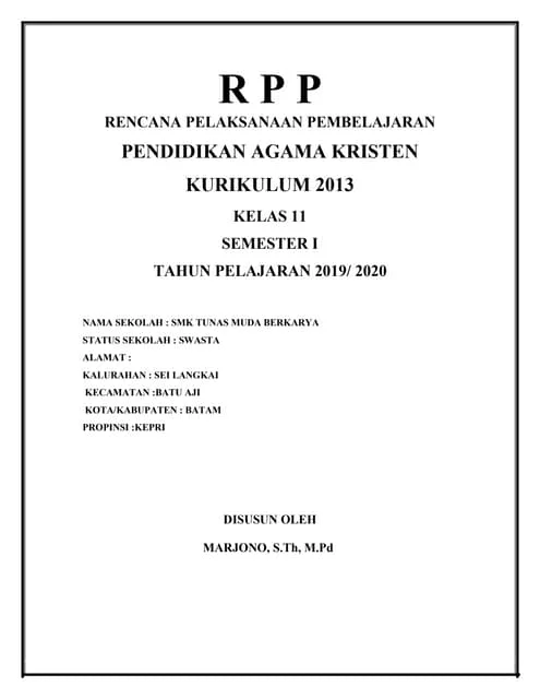 cover rpp