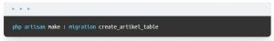 tabel artikel pada database