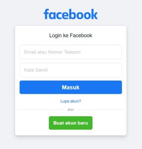 2 Login ke akun Facebook website